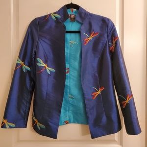Gump's San Francisco Reversible Dragonfly Jacket